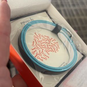 Keep Collective Double Leather Band Pebbled reversibleNavy/White silver hardware